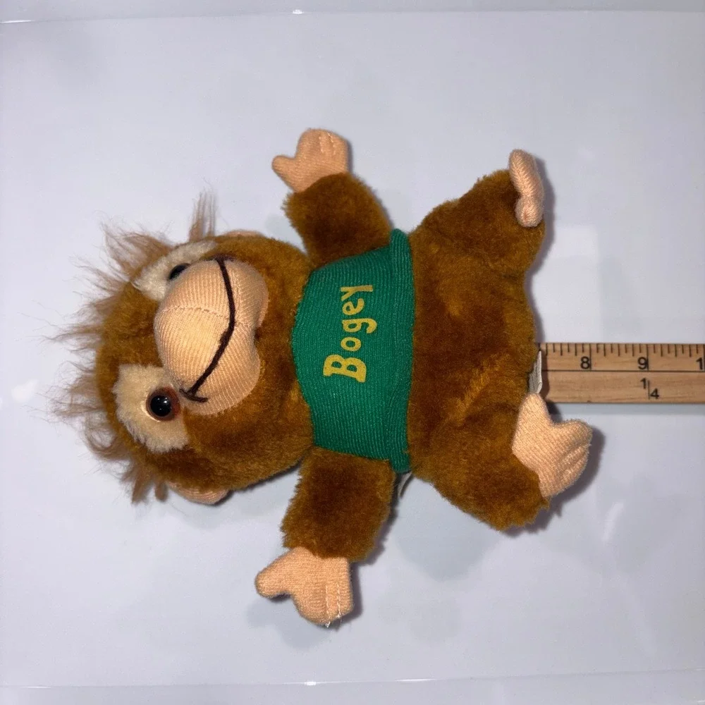 Vintage Bogey Orangutan Plush Toy 80s Collectible Brown Hallmark Shirt Tales